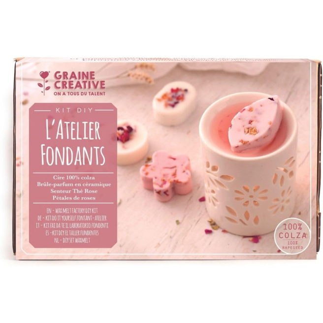 Graine Créative DIY Kit L'Atelier Fondant Bloemenkaarsen