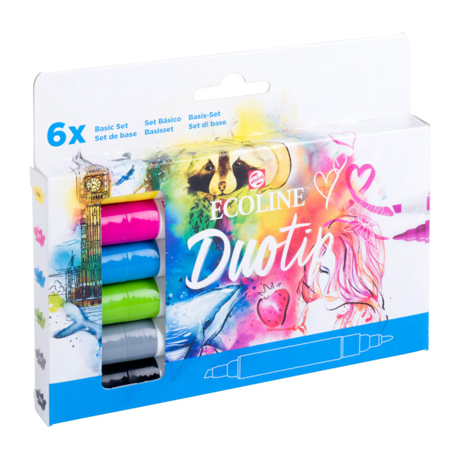 Box of Ecoline DuoTip markers - Talens