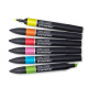 Marqueur Promarker assortiment 6 tons vifs - Winsor & Newton