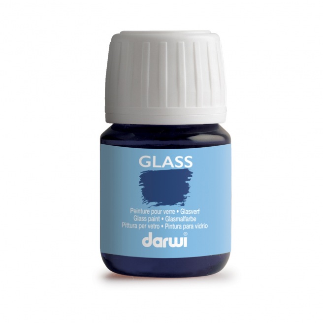 Glasspaint peinture transparente ,50 ml coloris au choix, pour verre  céramique, à base d'eau