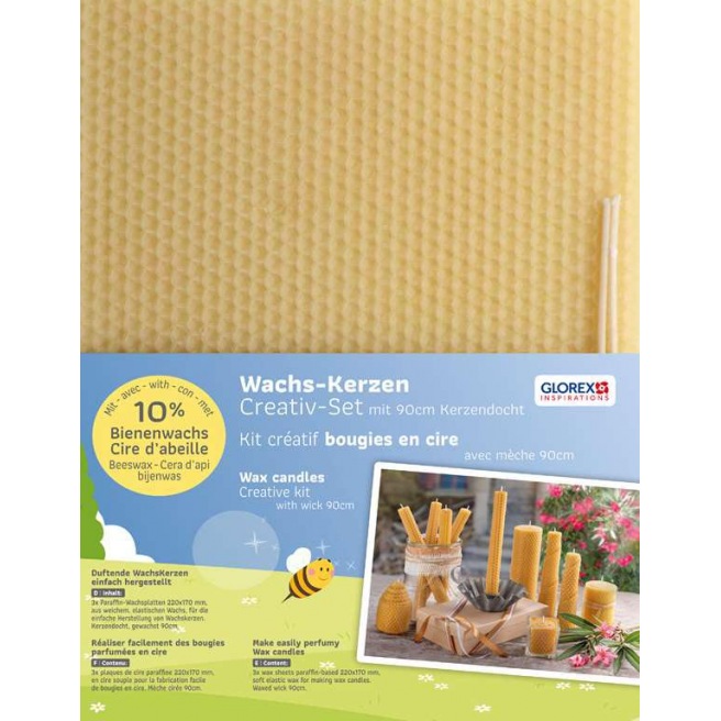 Colored Beeswax Candle Making Sheets 10 Pack | Betterbee