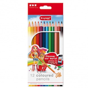 6 Bruynzeel Thick Soft Colored Pencils